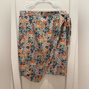 NEW! evy’s tree The Renata Womens Wrap Skirt Sz 2x Summer Floral Multicolored